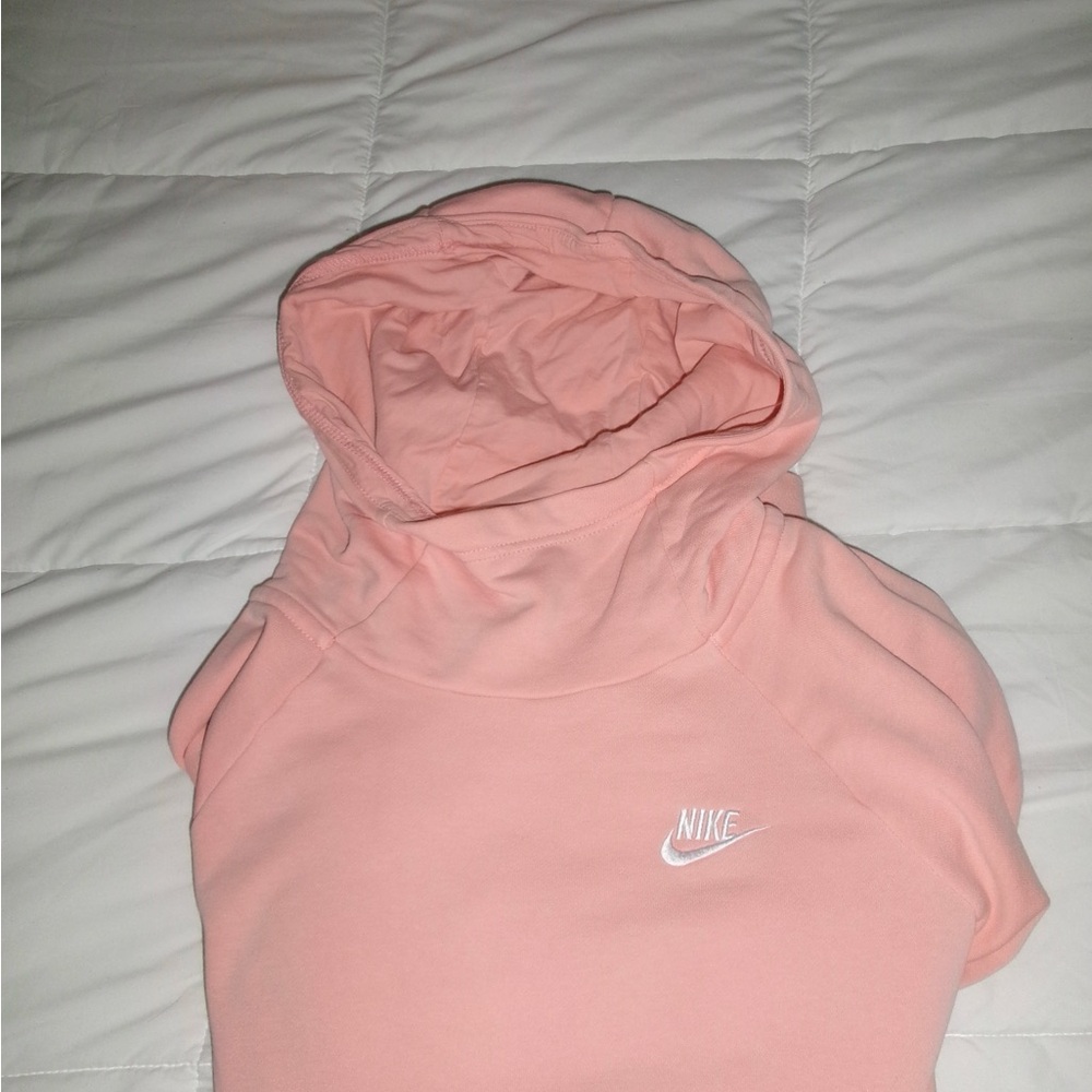 Nike Funnel Neck Pink Hoodie